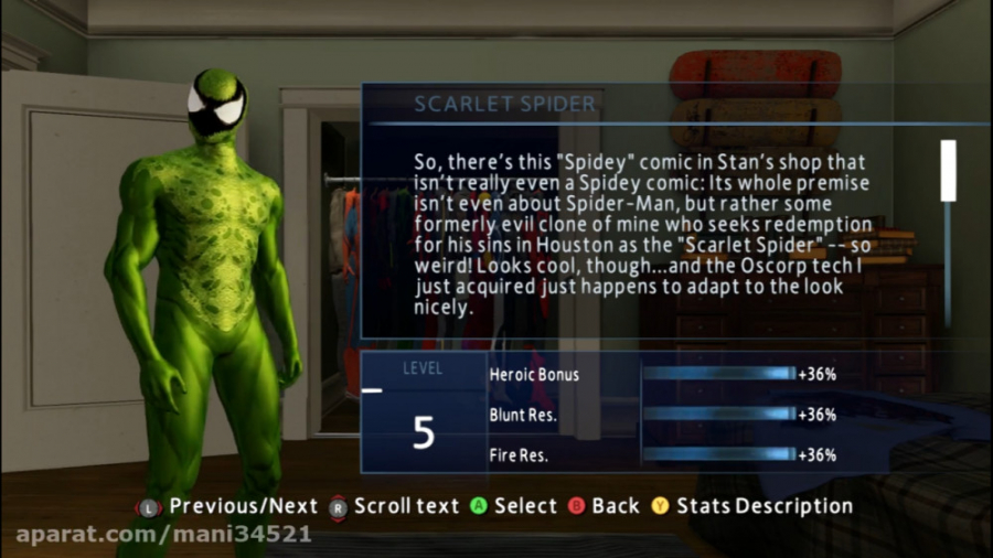 لباس Lasher برای بازی Spider M...