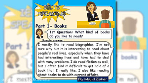 IELTS Speaking  Part 1  Books