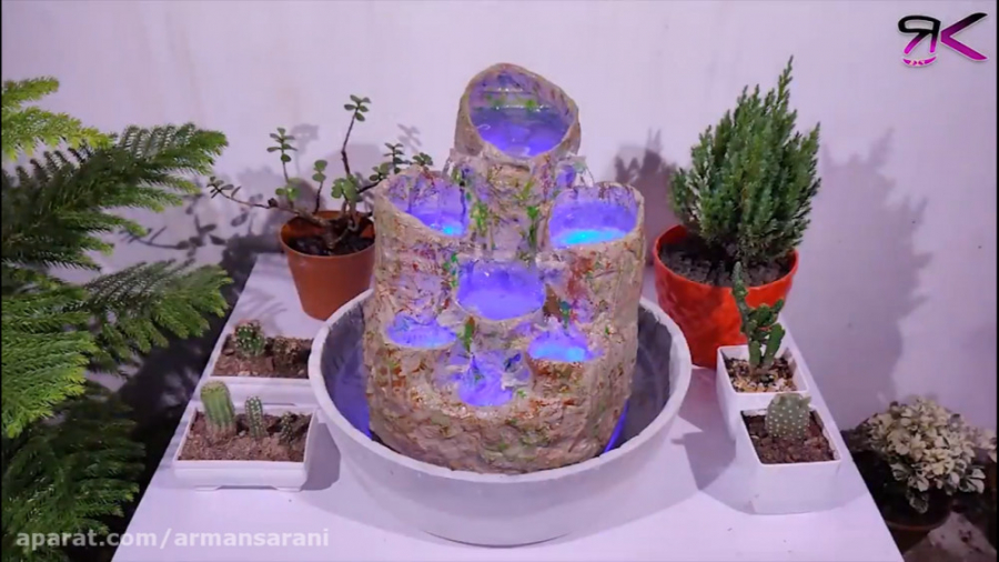 ساخت آب نما تزئینی در خانه با...