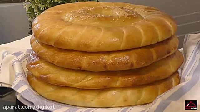 طرز تهیه نان ازبکستانی برای صب...