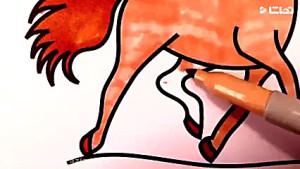 آموزش نقاشی کودکان اسب