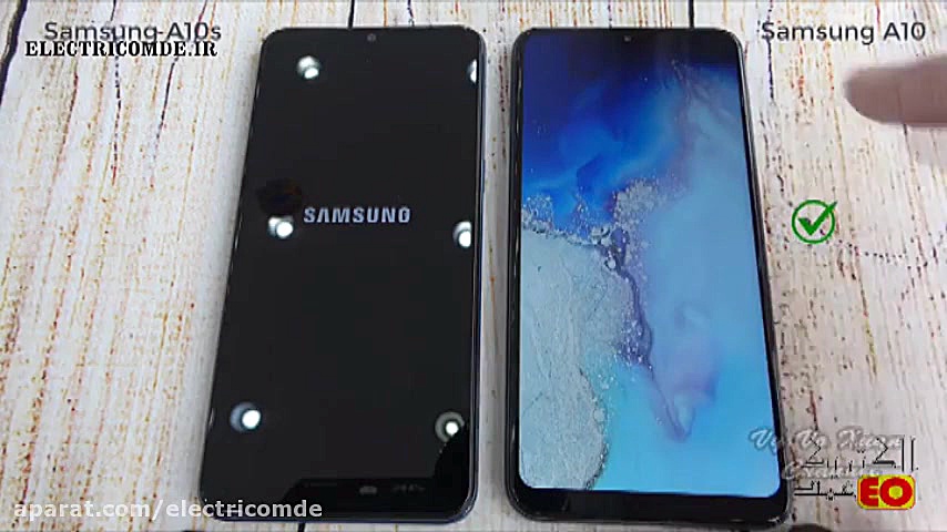 مقاسه فنی سامسونگ a10 as 10s