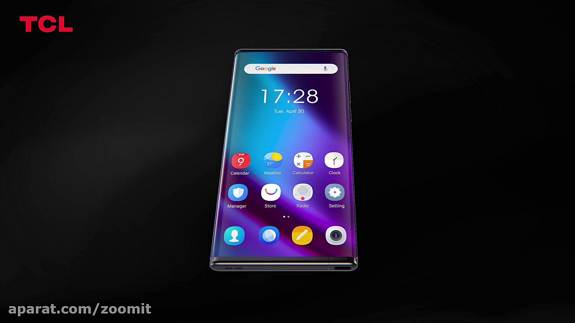 گوشی هوشمند مفهومی TCL با سه ن...