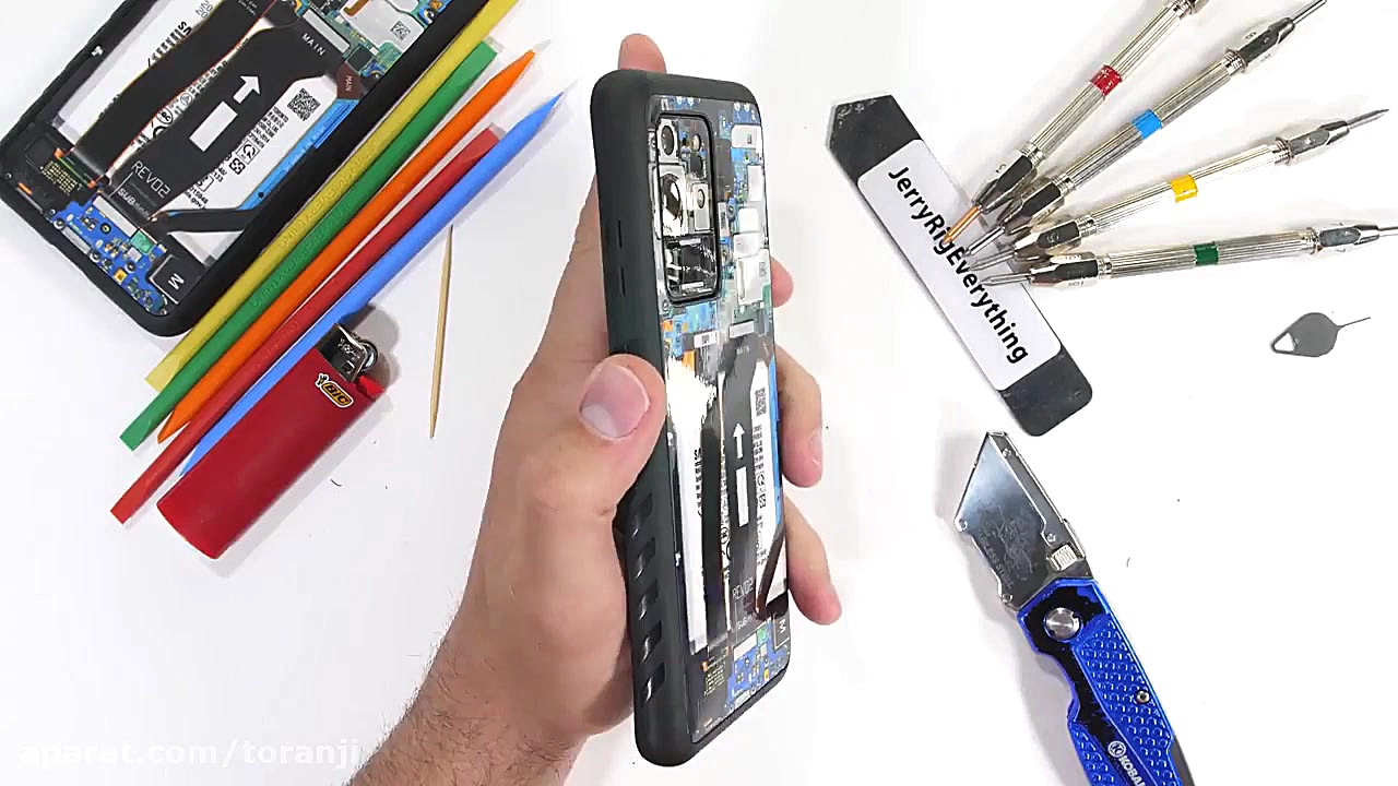 تست مقاومت گلکسی اس ۲۰ اولترا