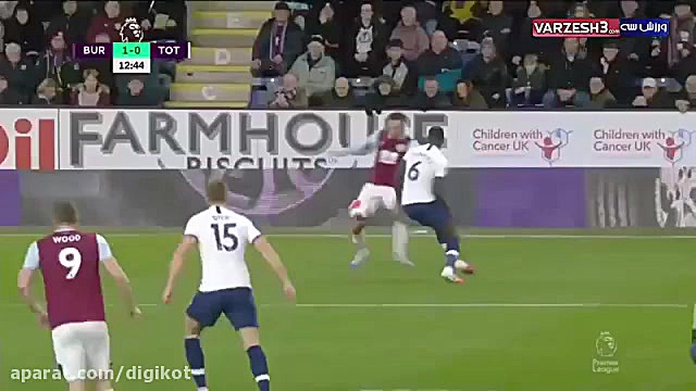خلاصه بازی برنلی 1  1 تاتنهام