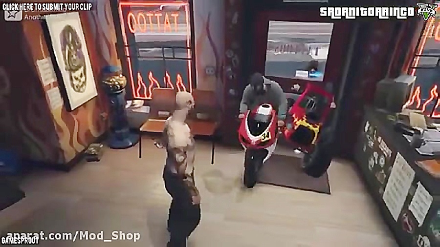 لحظات خنده دار بازی GTAV پارت...