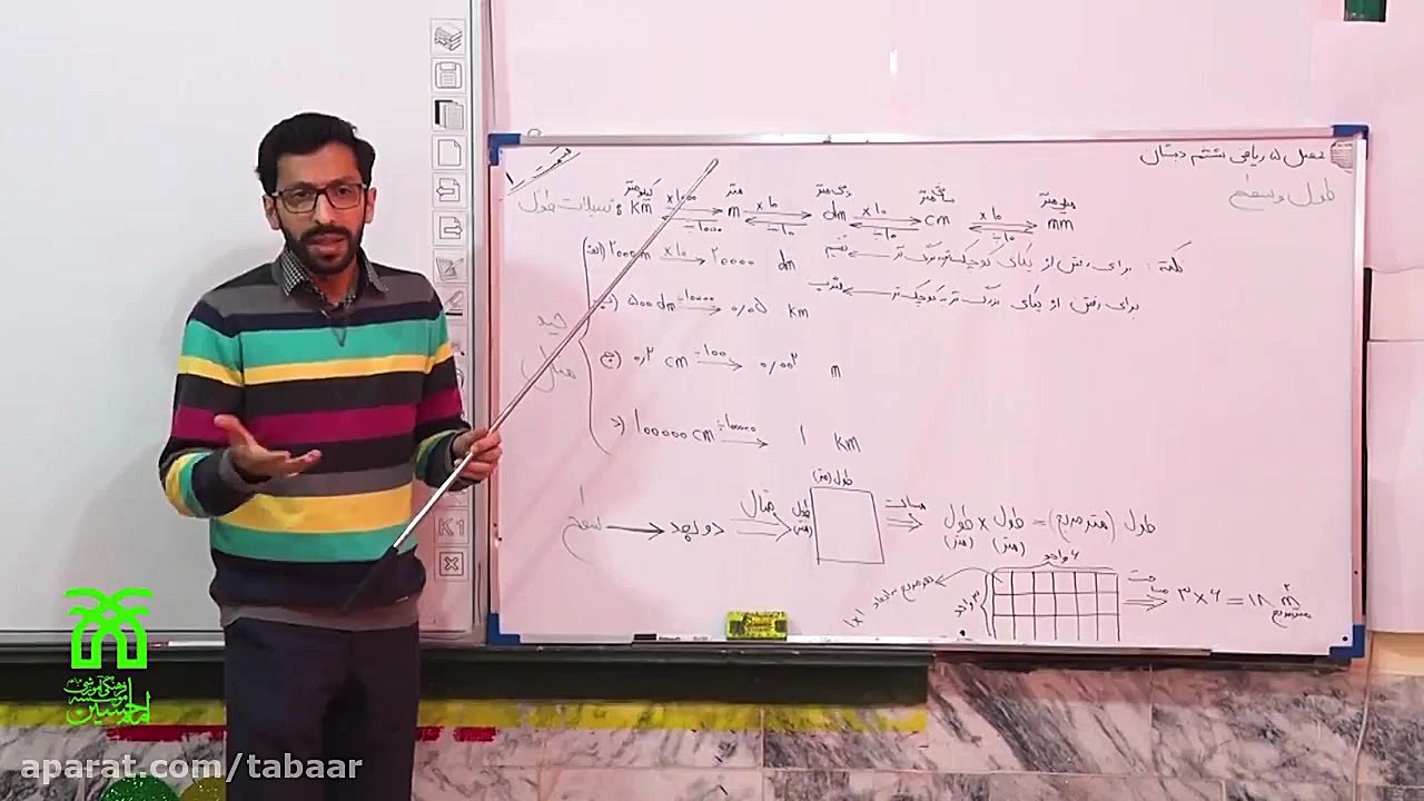 آموزش ریاضی پایه ششم  درس اندا...
