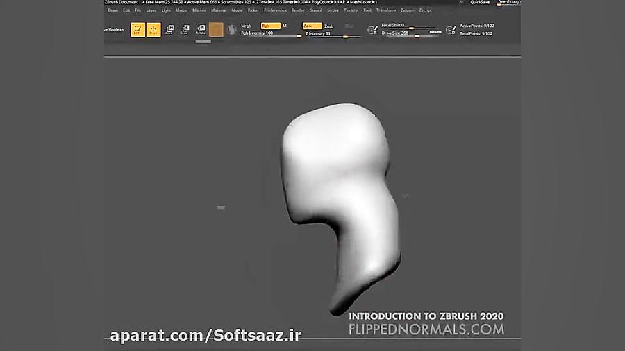 مقدمه ایی بر نرم افزار ZBrush...