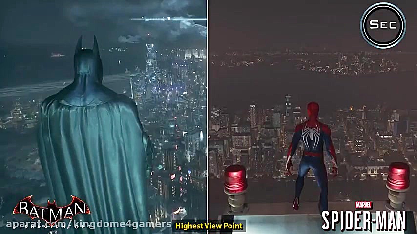 مقایسه بازی spiderman با.   Ba...