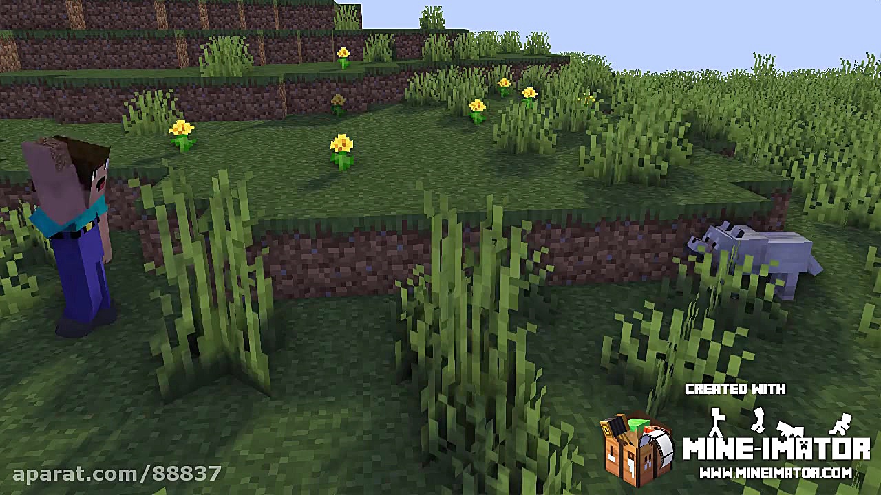 وقتی یک نوب ماین کرافت بازی می...