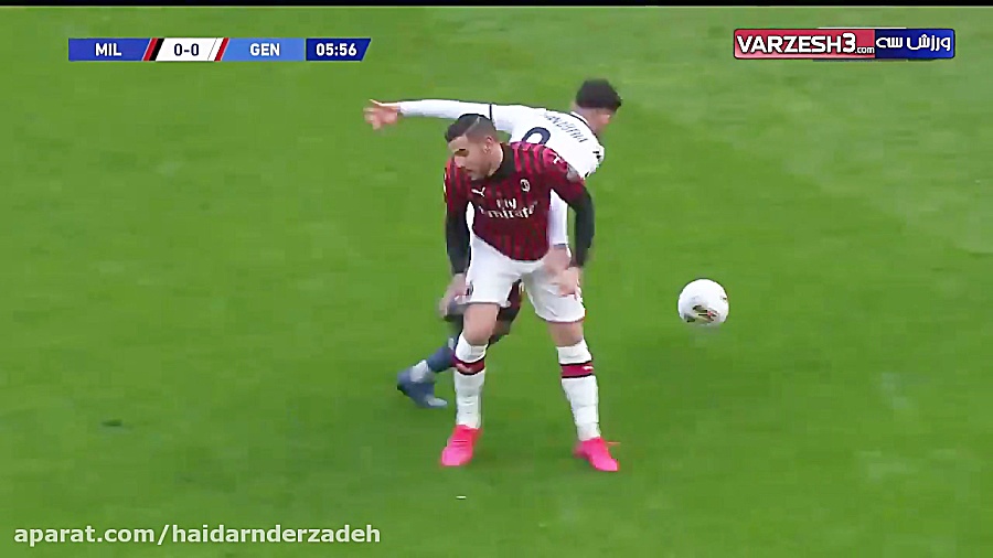 خلاصه بازی اث میلان 1 جنوا 2