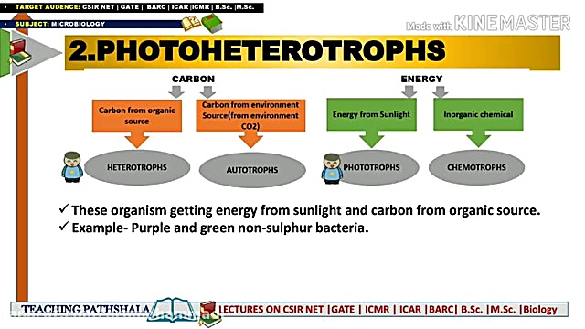 هتروتروفی، اتوتروفی و منایع تغ...
