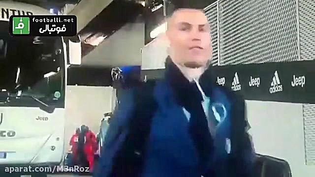 واکنش جالب و بامزه رونالدو پیش...