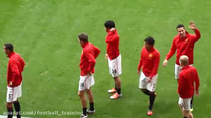 گرم کردن منچستر یونایتد قبل از...