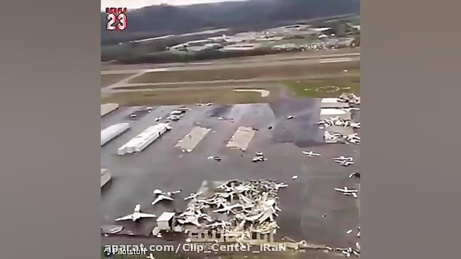 تصاویری عجیب از نابودی دهها هو...