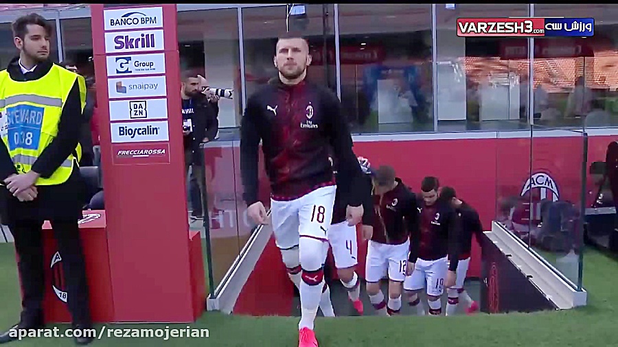 خلاصه بازی آث میلان 1  جنوا 2