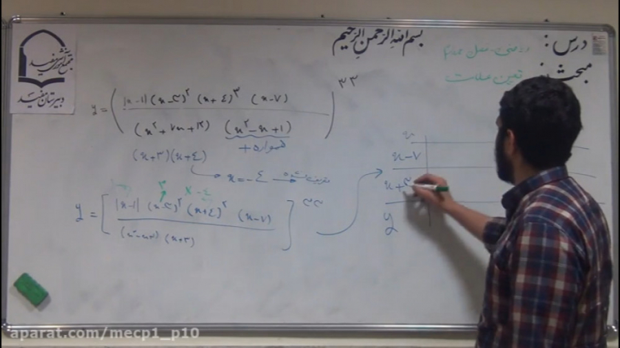 تعیین علامت قسمت دوم