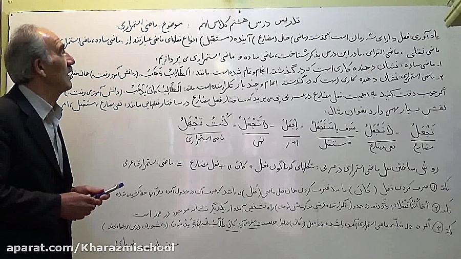 عربی نهم درس هشتم ماضی استمرار...