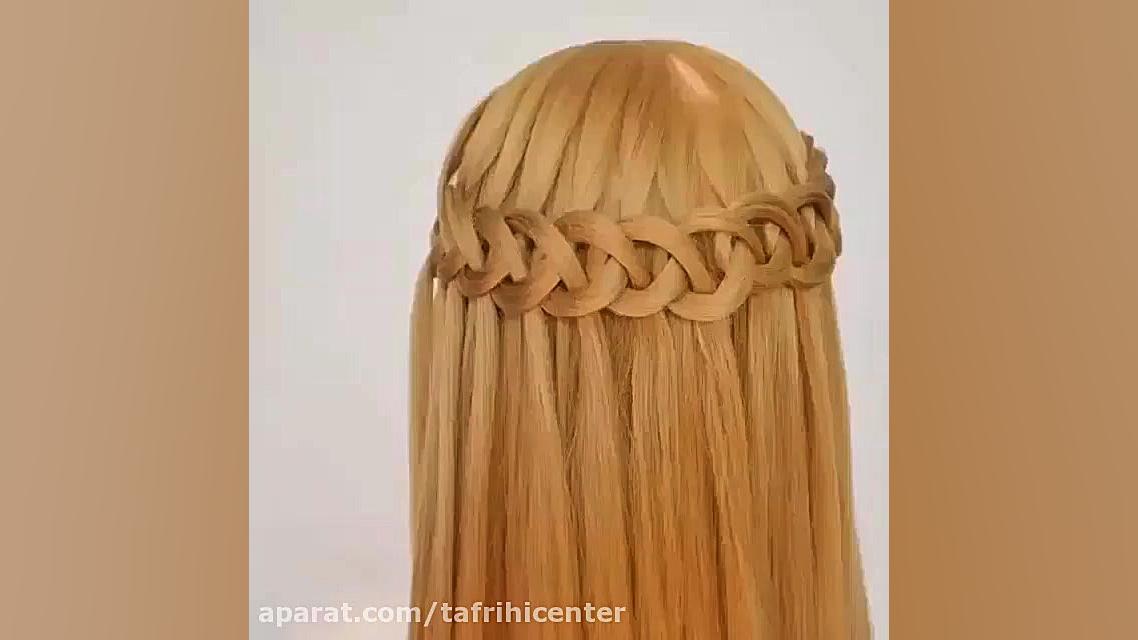کلیپ آموزش بافت موی بسیار زیبا