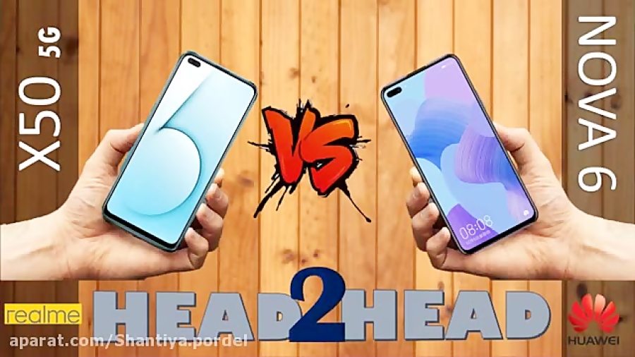 مقایسه گوشی x50با nova6