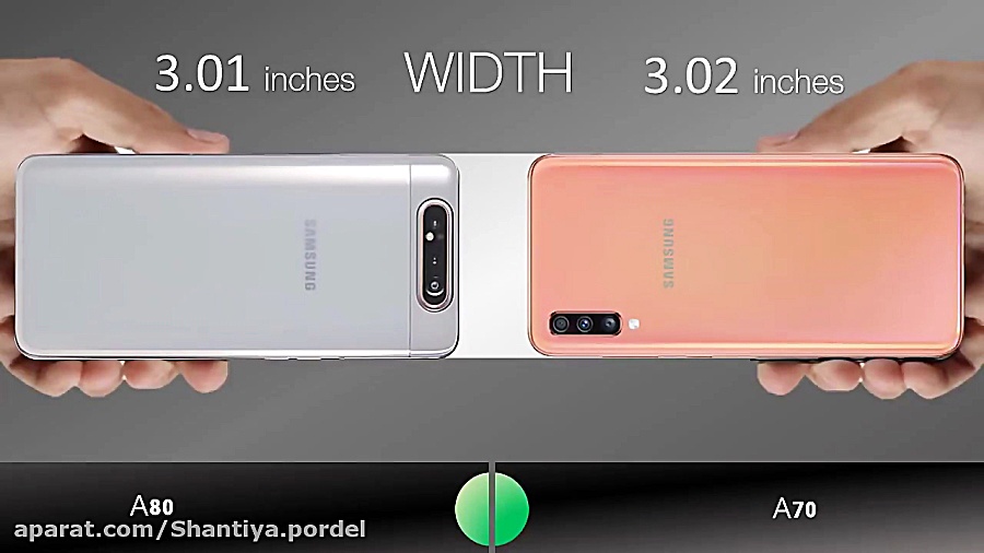 مقایسه گوشی a70 وa80