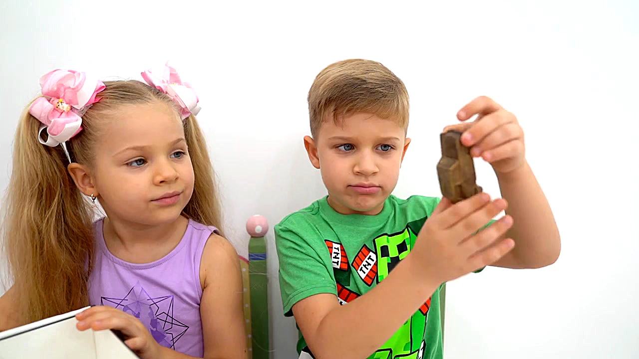 Diana and Roma staged a chocol...