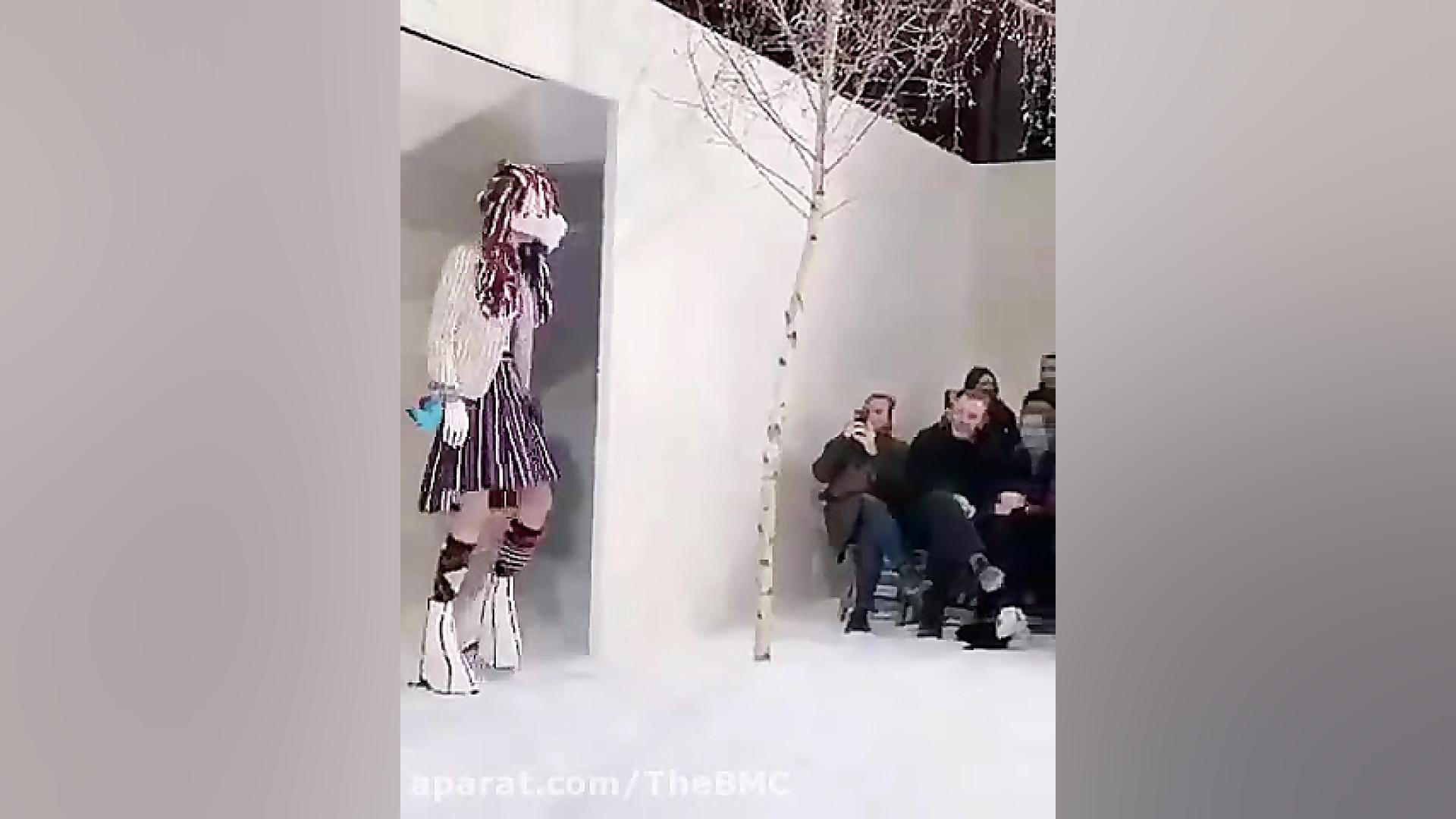 فشن شوی کرونایی شبیه جنگجوی مو...