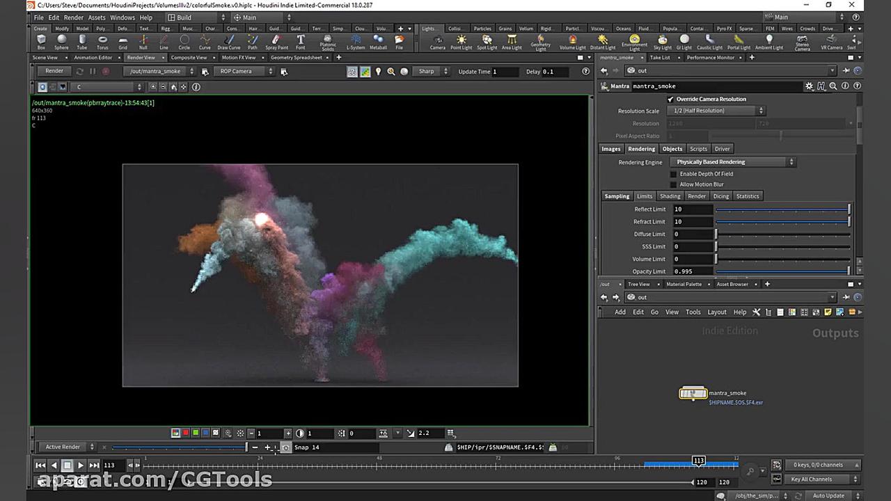 آموزش ایجاد افکت تجزیه  قسمت ا...