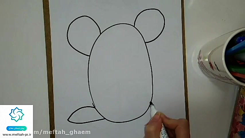 آموزش گام به گام نقاشی موش(پیش...