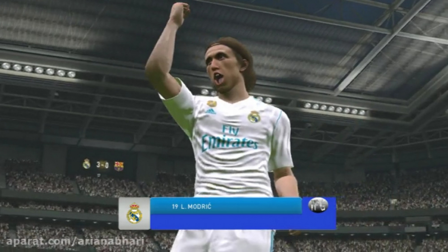 گیم پلی رئال مادرید و بارسلونا