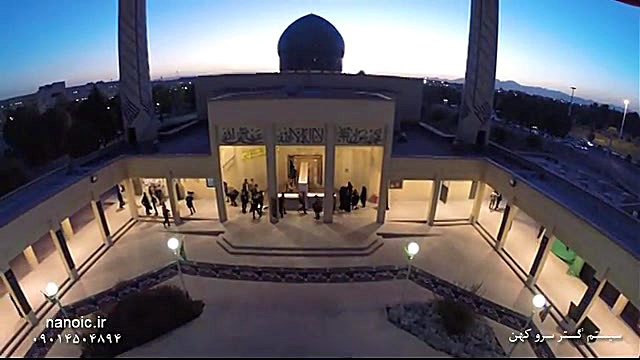 تصویر برداری هوایی از مسجد دان...