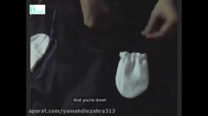 آموزش دوختن دستکش نوزاد