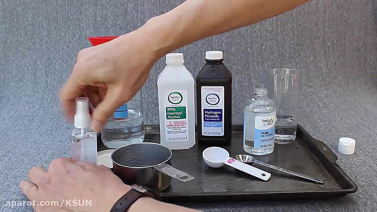 چگونه در خانه ژل ضدعفونی کننده...