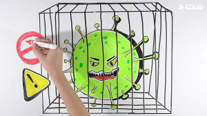 نقاشی کرونا ویروس Coronavirus