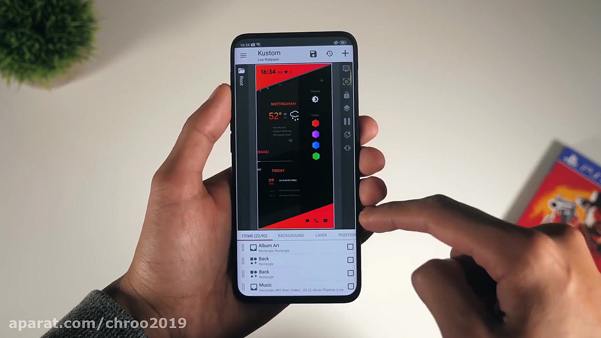 ساختن اندرویدی زیبا برای گوشی...