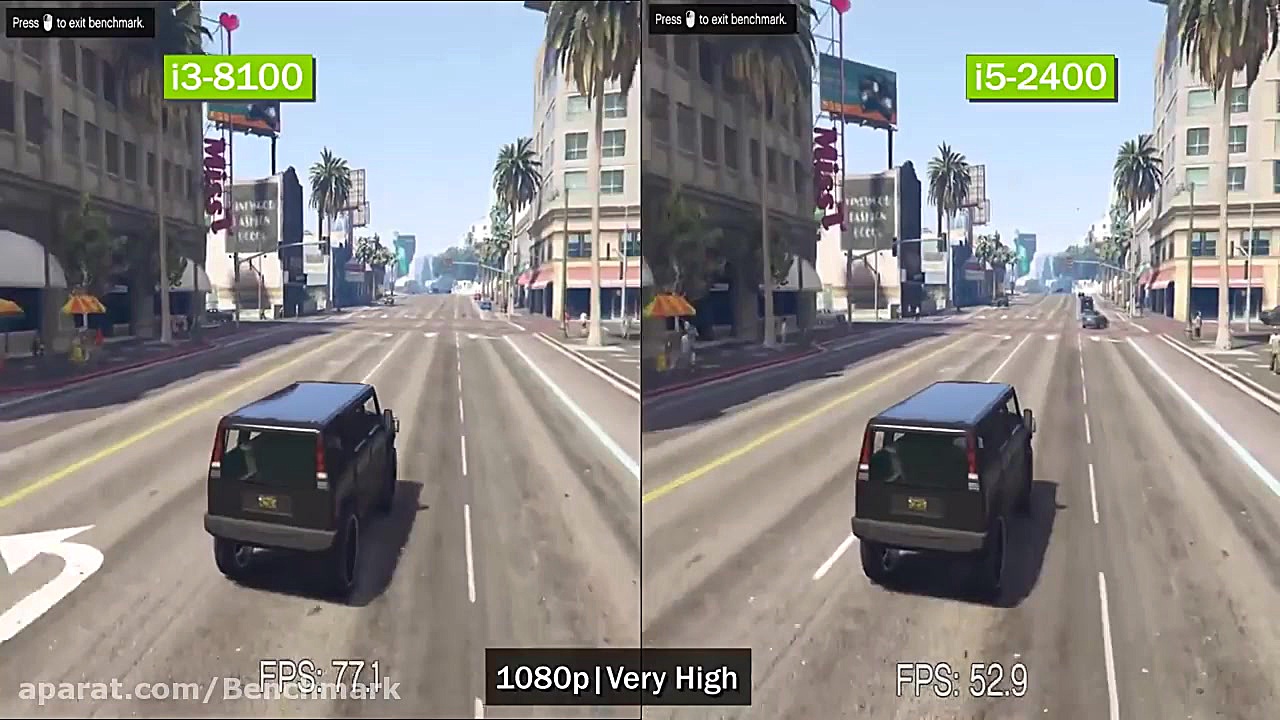 i3 8100 vs i5 2400 Gaming Benc...