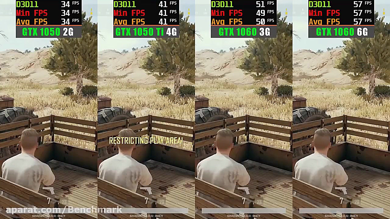 GTX 1050 vs 1050 Ti vs 1060 3G...