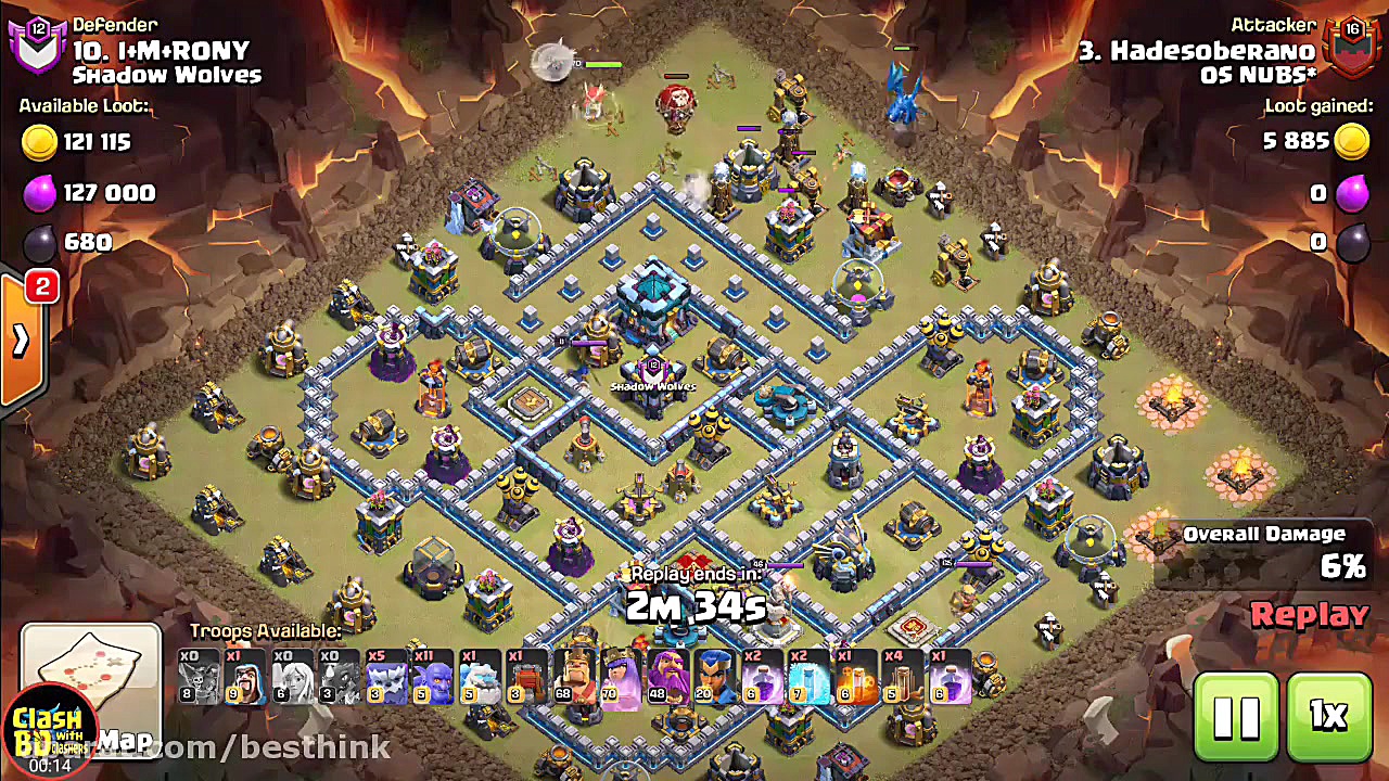 اتک وار کلش اف کلنز 3 ستاره با...