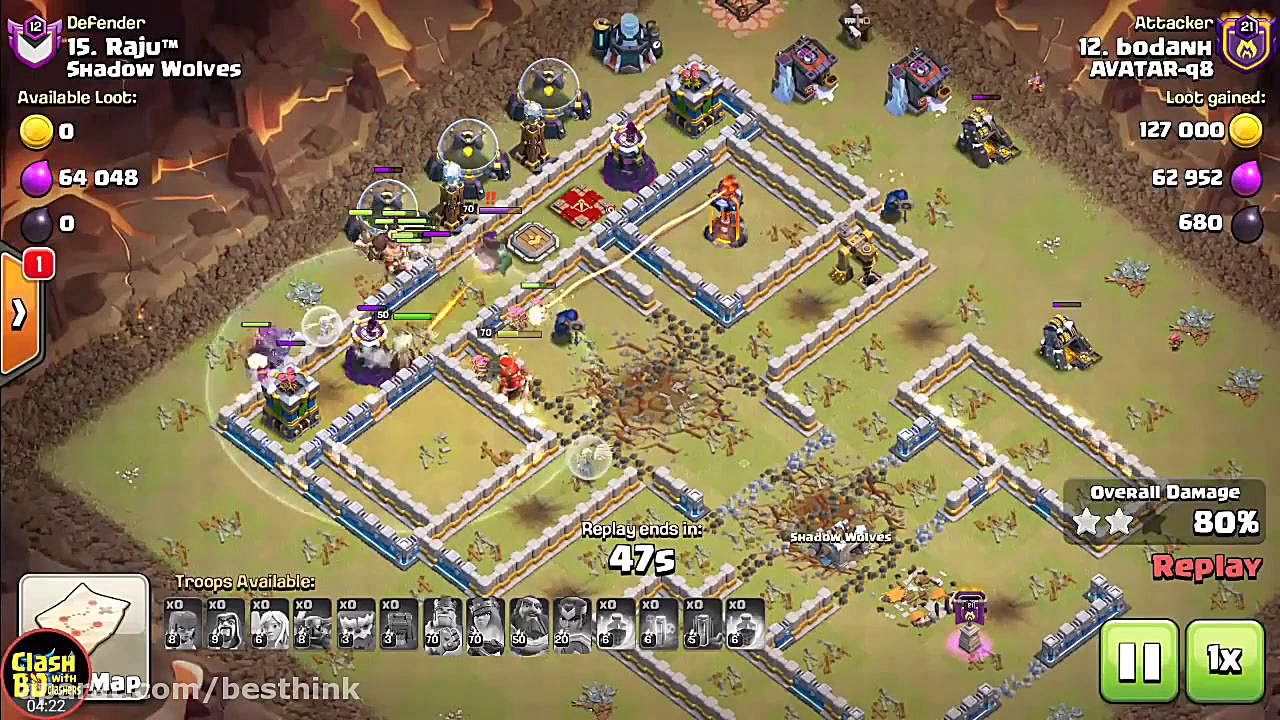 کلش اف کلنز اتک وار سه ستاره ب...