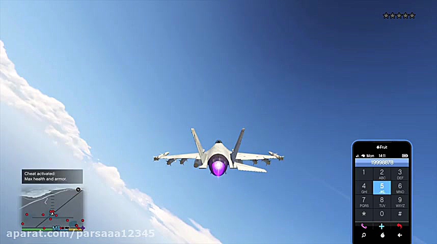 جنگ با پلیس در بازی gtav(به هم...