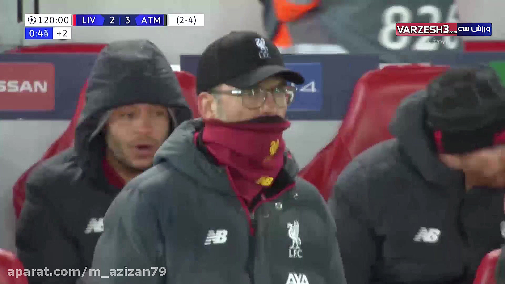 44 دقیقه پیش گل سوم اتلتیکو ما...