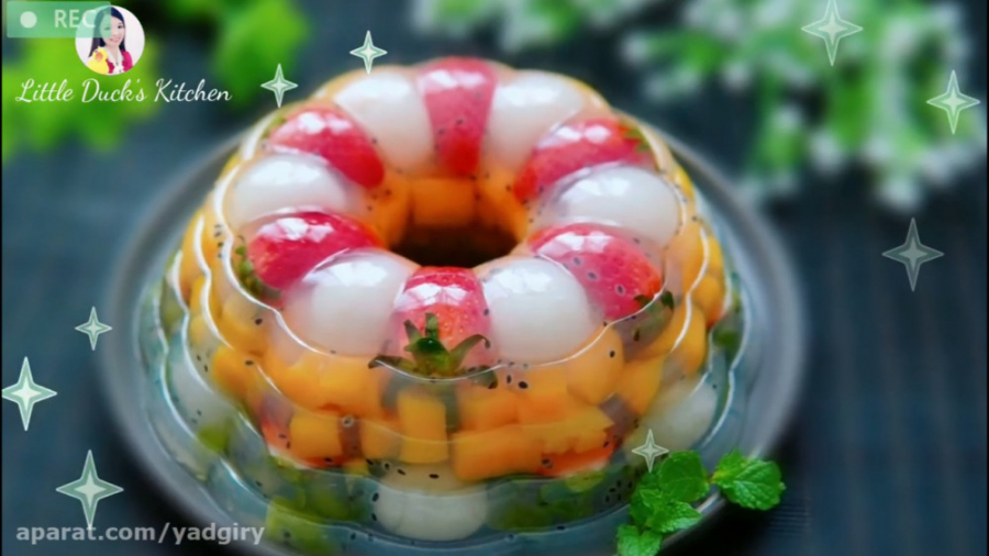 آموزش درست کردن کیک ژله میوه ا...