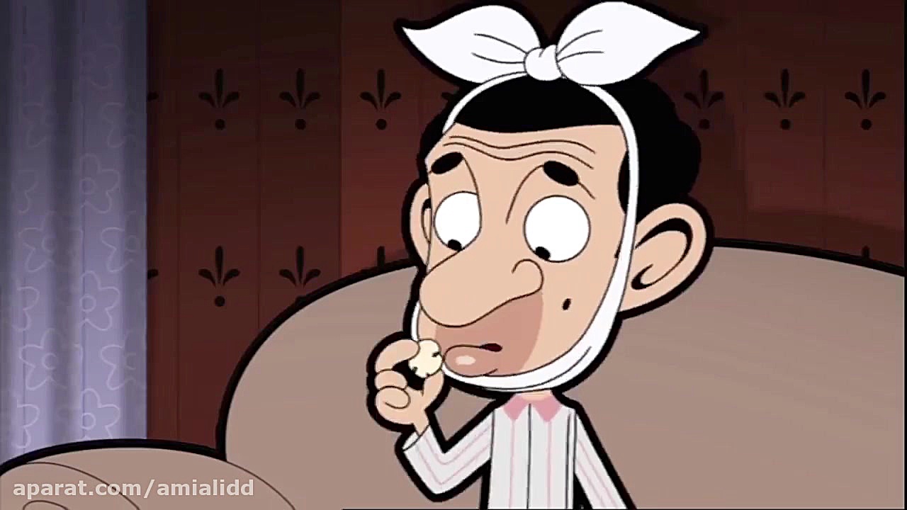 کارتون طنز : مستر بین  آرایشگر...