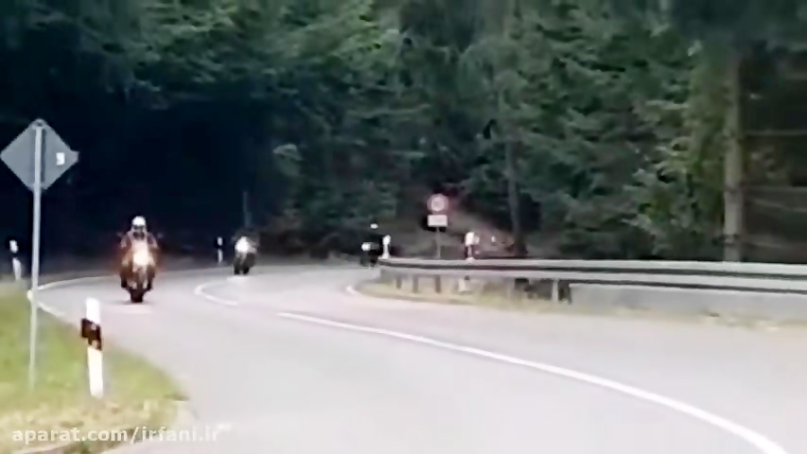 مهارت خیره کننده در موتور سوار...