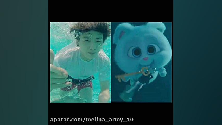 شباهت جانگکوک و خرگوش کارتونی...