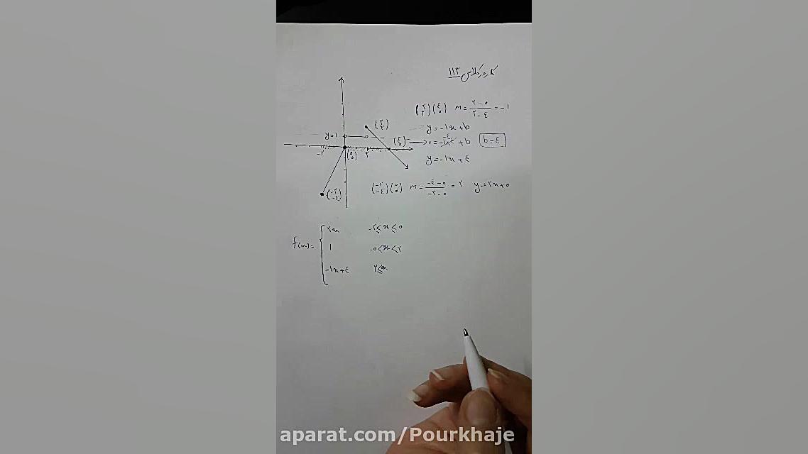 تابع چند ضابطه ای(دهم ریاضی و...