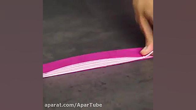 کاردستی با کاغذ رنگی و دستمال...