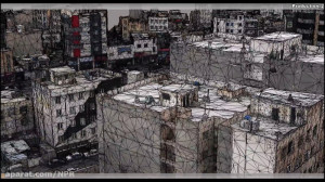مدل سه بعدی شهری با پهپاد