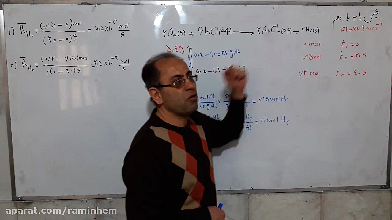 تدریس سرعت متوسط شیمیایی