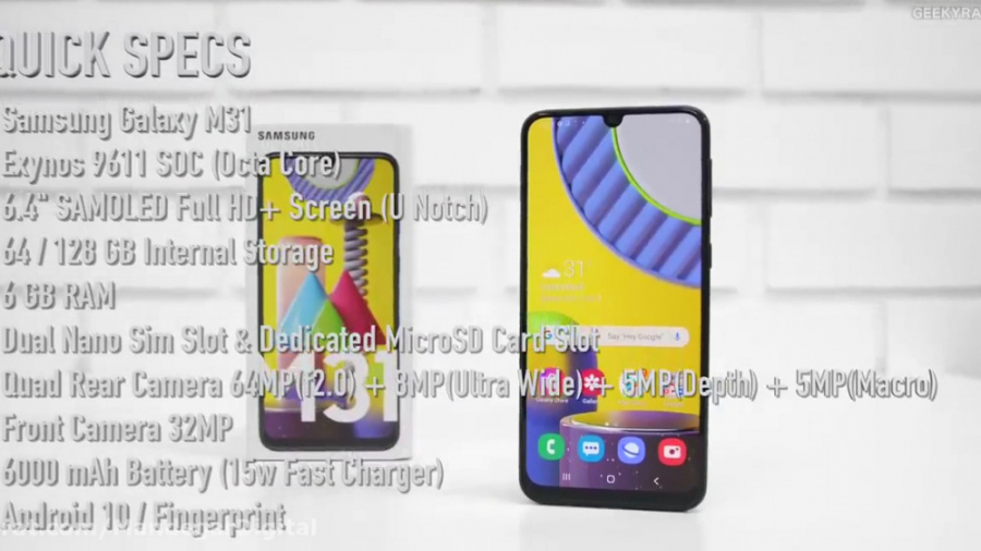 نقد و بررسی سامسونگ گلکسی M31